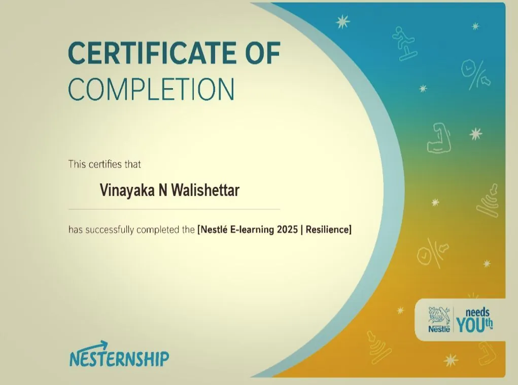 Nestlé certificate