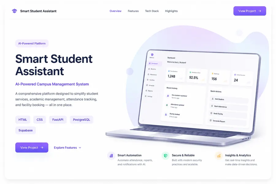 Smart Student Assistant preview